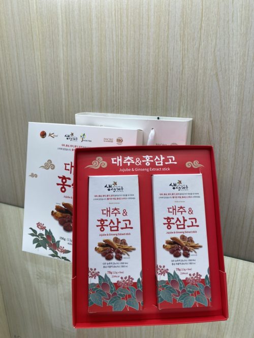 Chiết Xuất Hồng Sâm Táo Đỏ Linh Chi 12 gói * 13ml