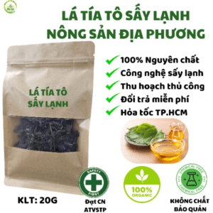 Lá Tía Tô Sấy Lạnh