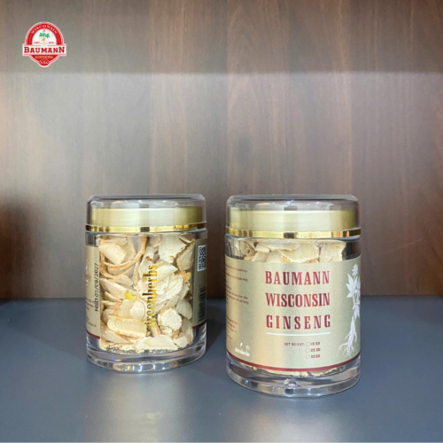 Nhân Sâm Thái Lát Baumann Wisconsin 50g– Tăng Cường Sinh Lực, Giảm Stress