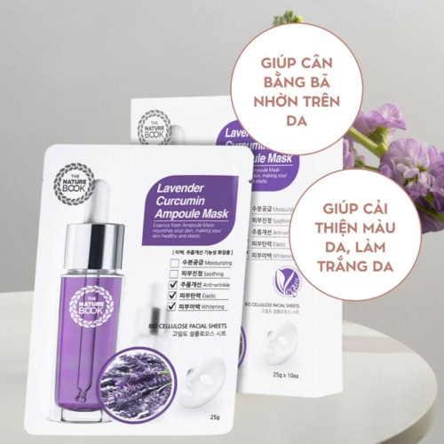 Mặt Nạ Dưỡng Trắng Chống Nhăn Hoa Oải Hương The Nature Book