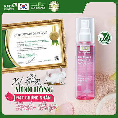 Xịt Khoáng Muối Hồng Himalaya The Nature Book Hàn Quốc